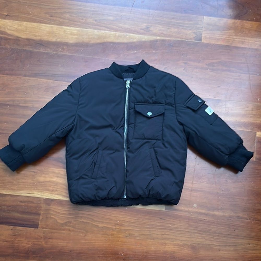 Cotton On Black Puffer Jacket with Matte Finish